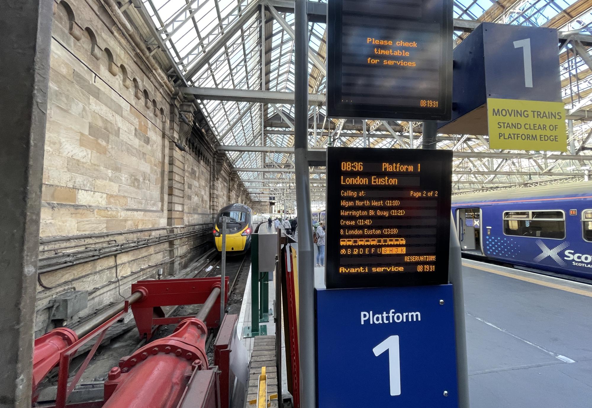 Glasgow Central s Platform rejuvenation works begin Rail News